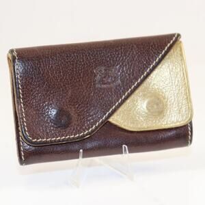 Il Bisonte x W.A. Di Filippo Leather Wallet – Made in Italy | Brown‎ & Gold